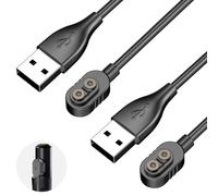 Ermorgen Set di 2 cavi USB-A compatibili con LEDLENSER P&H Series | Cavo di ricarica magnetico da 100 cm per LEDLENSER P&H Series. Sostituzione per H5R/H7R/H15R/P18R - Nero