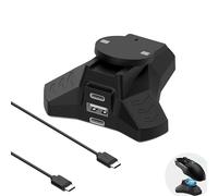 Ermorgen Stazione di Ricarica per Mouse per Logitech G ProX Superlight 2/1, G PRO Wireless 3/2/1, G903(HERO)/G703(HERO)/G502/G403, Antiscivolo, Caricatore Magnetico per Mouse con e Cavo di Ricarica