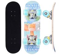 ERNAN Skateboard Completo per Principianti. Skateboard completo da 17 * 5 pollici. Double Kick Deck Concavo con 7 strati per ragazzi, ragazze (Little Deer)