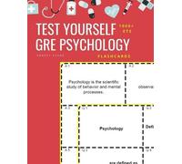 Ernest Evans Test Yourself 1000+ ETS GRE Psychology Flashcards (Tascabile)