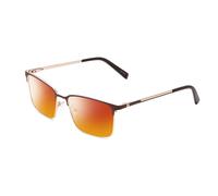 Ernest Hemingway H4909 Unisex Rettangolare Polarizzati Sole IN Marrone/Oro