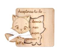 ERNESTINE - Biglietto di annuncio sponsor per gravidanza - regalo nascita originale - annuncio di bambino padrino e madrina originale - idea biglietto di annuncio gravidanza a sorpresa - biglietto in