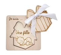 ERNESTINE - Biglietto per annuncio del sesso del bambino - regalo nascita gravidanza originale - annuncio originale per baby madrina e padrino - idea biglietto di annuncio gravidanza a sorpresa -