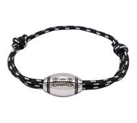 Ernestine - Bracciale rugby - misura regolabile, regalo festa del papà papi - giocatori di rugby, con pallone da rugby - bracciale rugby XV di Francia per uomo - regali uomo papi - rugbyman, Grand