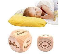 ERNESTINE - Cubo per il sonno del bambino personalizzato con nome - giocattolo per la notte - regalo per bambini e ragazzi - Gioco addormentato per calmare i bambini - compleanno, nascita