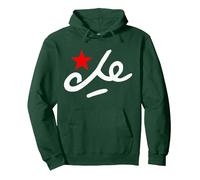 Ernesto Che Guevara Stella Firma Felpa con Cappuccio, Unisex per Adulti, Verde Foresta, L