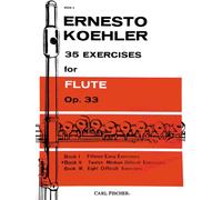 Ernesto kohler : 35 exercises for flute op. 33 volume 2 - flute traversiere