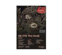 Ernia Art Poster Hip Hop Music Album 68 Till The End Cover Tracklist Elegante Rapper Singer Fan Regalo Rap Room Decor Poster Wall Art Decor Stampa Dipinti per Soggiorno Camera da Letto Decorat
