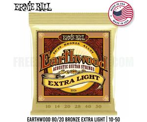 ERNIE BALL 2006 Earthwood Bronze Extra Light Corde per Chitarra Acustica | 10-50