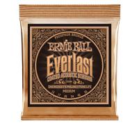 Ernie Ball, Everlast Medium Coated Phosphor Bronze, Corde per chitarra acustica, diametro 13-56