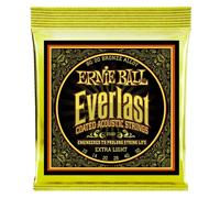 Ernie Ball Corde per chitarra acustica Everlast Extra Light Coated 80/20 Bronze 10-50