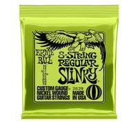 Ernie Ball, Regular Slinky 8-String Nickel Wound, Corde per chitarra elettrica a 8 corde, diametro 10-74