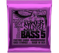 ERNIE BALL - 2821 - POWER SLINKY BASS 5 50-135 - Electric Bass Strings - Set of 5