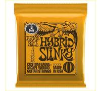 Ernie Ball 3222 Hybrid Slinky 009/046 3 Pack Muta Corde per Chitarra Elettric...