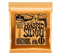 Ernie Ball Corde per chitarra elettrica Hybrid Slinky 3222 Nickel Wound 9-46 Confezione da 3