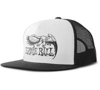 4158 - Cappellino nero con Logo Ernie Ball/Eagle su fondo bianco