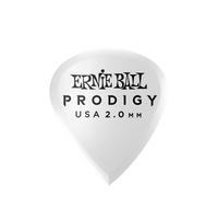 Ernie Ball, Prodigy Mini, Plettri da 2,0 mm, colore bianco, confezione da 6