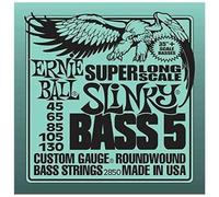 ERNIE BALL - 2850 - SUPER LONG SCALE SLINKY BASS 45-130 - Electric Bass Strings - Set of 6