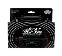 Ernie Ball Flex Patch Cables Pedalboard Multi-Pack - Black