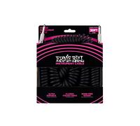 Ernie Ball, Cavo a spirale per strumenti, dritto / dritto, 9,14 m, nero