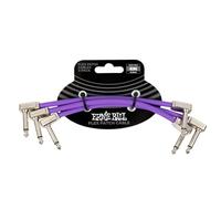 Ernie Ball Flex Patch Cable 6in - Purple - 3 Pack