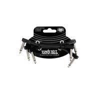 Ernie Ball Flex Patch Cable 3in - Black - 3 Pack