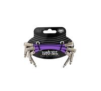 Ernie Ball Flex Patch Cable 3in - Purple - 3 Pack