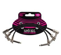 Ernie Ball, Cavo patch piatto a nastro, 15,24 cm, confezione da 3