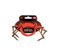 Ernie Ball, Cavo patch piatto a nastro, 30,48 cm, confezione da 3, colore rosso
