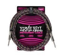 Ernie Ball Cavo per Chitarra Intrecciato, Dritto/Dritto, 3 m - Purple Python