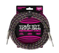 Ernie Ball Cavo per Chitarra Intrecciato, Dritto/Dritto, 5,49 m - Purple Python