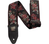 Ernie Ball Classic Jacquard Red Rose Tracolla Tessuto