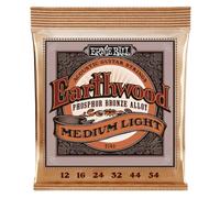 Ernie Ball, Earthwood Medium Light Phosphor Bronze, Corde per chitarra acustica, confezione da 3, diametro 12-54