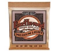 ERNIE BALL - 2146 - EARTHWOOD PHOSPHOR BRONZE MEDIUM LIGHT 12-54 - Acoustic Guitar Strings - Set