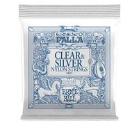 ERNIE BALL - 2403 - ERNESTO PALLA CLEAR SILVER - Classic Guitar Strings - Set of 6