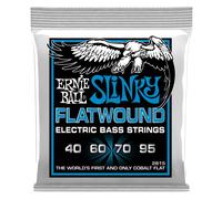 ERNIE BALL - 2815 - EXTRA SLINKY FLATWOUND 40-95 - Electric Bass Strings - Set of 4