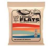 Ernie Ball, Flatwound 5-string, Corde per basso elettrico, diametro 45-130