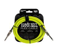 Ernie Ball Cavo per strumenti Flex Cable – 3 m dritto/dritto, 95% schermatura, flessibile, verde
