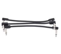 Ernie Ball Flex Patch Cable 6in - Black - 3 Pack