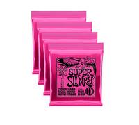 Ernie Ball P02223 - Corde per chitarra elettrica Super Slinky, ferita in nichel, 4 pezzi