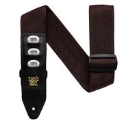 Ernie Ball P04250 Pickholder Strap Brown Tracolla x chitarra basso x3 plettri