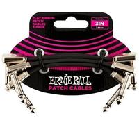 Ernie Ball, Cavo patch piatto a nastro, 7,62 cm, confezione da 3