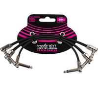 Ernie Ball, Cavo patch piatto a nastro, 15,24 cm, confezione da 3