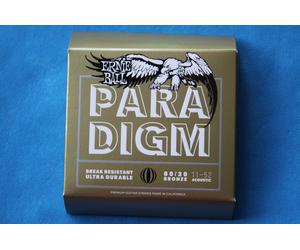 Ernie Ball Paradigm Rottura Resistente 80/20 Acustico Cordoncini, Luce Plettri