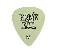 Ernie Ball, Plettro super fosforescente in cellulosa, Medium, confezione da 12