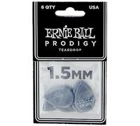 Ernie Ball, Prodigy Teardrop, Plettri da 1,5 mm, colore nero, confezione da 6
