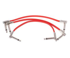 Ernie Ball Red Flex Ribbon Patch Cable 6"