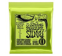 Ernie Ball, Regular Slinky 8-String Nickel Wound, Corde per chitarra elettrica a 8 corde, diametro 10-74