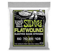 ERNIE BALL - 2812 - REGULAR SLINKY FLATWOUND 50-105 - Electric Bass Strings - Set of 4