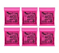 Ernie Ball, Super Slinky Nickel Wound, Corde per chitarra elettrica, confezione da 6, diametro 9-42